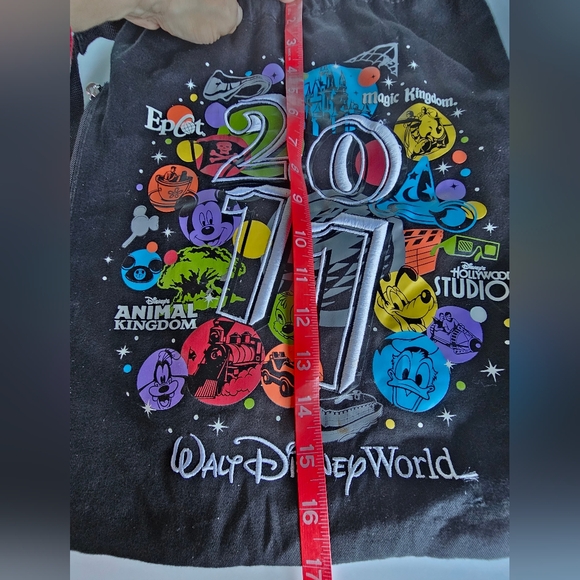 2011 Disneyland Park Resort Drawstring Backpack with Side Zip - Picture 11 of 12